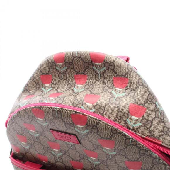 GUCCI Cream Leather Backpack
